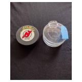 Martin Brodeur signed hockey puck certified