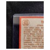 Hank Aaron and Willie Mays signed uncertified baseball card