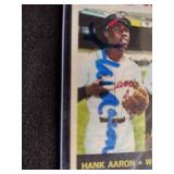 Hank Aaron and Willie Mays signed uncertified baseball card