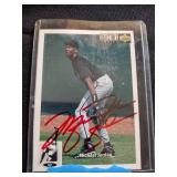Michael Jordan MLB autographed card.