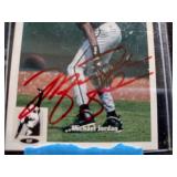 Michael Jordan MLB autographed card.