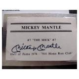 Mickey Mantel “the calling card” certified