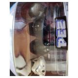 Hasbro starwars figures and Pez Dispensers in original boxes.