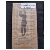 Vintage Babe Ruth and Ty Cobb poster card board cut outs