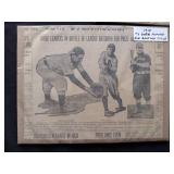 Vintage Babe Ruth and Ty Cobb poster card board cut outs
