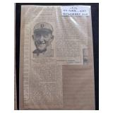 Vintage Babe Ruth and Ty Cobb poster card board cut outs