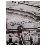 Famous stadium shot of polo grounds & yankee stadium signed
