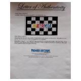 61” x 35” NASCAR flag with 26 signatures certification included