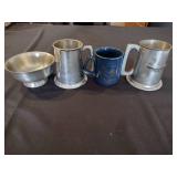 Vintage military mugs and bowls.