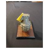 Antique Grenade on plaque