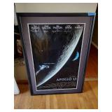 Apollo 13 signed poster, Tom Hanks, Kevin Bacon, bill Paxton, Gary sinise, and Ed Harris.