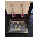 Rolling Stones guitar and olympic pins