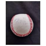 Mike Trout angles and Bryce Harper Nationals signed baseball ACE certified