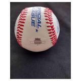 Mike Trout angles and Bryce Harper Nationals signed baseball ACE certified