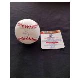 Tim Lincecum signed baseball with Global Authentics certification