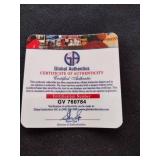 Tim Lincecum signed baseball with Global Authentics certification