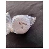 4 unknown uncertified signed golf balls