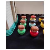 Vintage little people house with figures