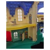 Vintage little people house with figures