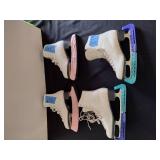 White figure skates women’s size 5 and size 8