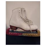 Riedell white figure skates