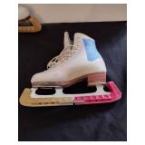 Riedell white figure skates