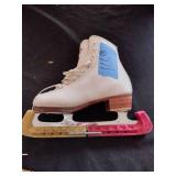 Riedell white figure skates