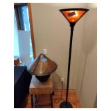2 matching brown lamps