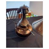 2 matching brown lamps