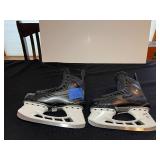 Bauer supreme hockey skates with elite hockey laces