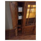 Large wood entertainment unit