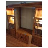 Large wood entertainment unit