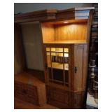 Large wood entertainment unit