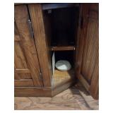 Large wood entertainment unit