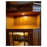 Large wood entertainment unit