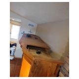 Large wood entertainment unit