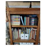 Vintage wood book shelves