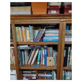 Vintage wood book shelves