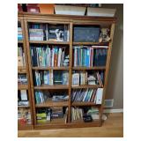 Vintage wood book shelves