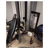 Hoist cable exercise equipment