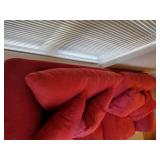 Antique Red cloth couch