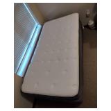 New Sealy posturepedic Twin mattress with box spring and bed frame