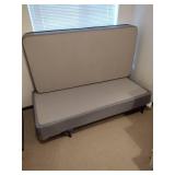 New Sealy posturepedic Twin mattress with box spring and bed frame