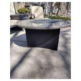 Patio furniture with propane fire pit