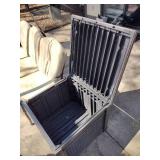 Patio furniture with propane fire pit