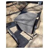 Patio furniture with propane fire pit