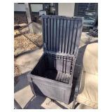 Patio furniture with propane fire pit