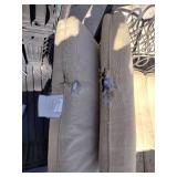 Patio furniture with propane fire pit