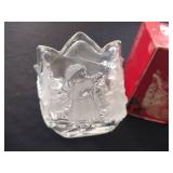 Ceramic and crystal. Mikasa and Pfaltzgraff serving dishes.