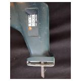 Power tools, SKILSAW, Black and Decker Sawzaw, and hand saws.